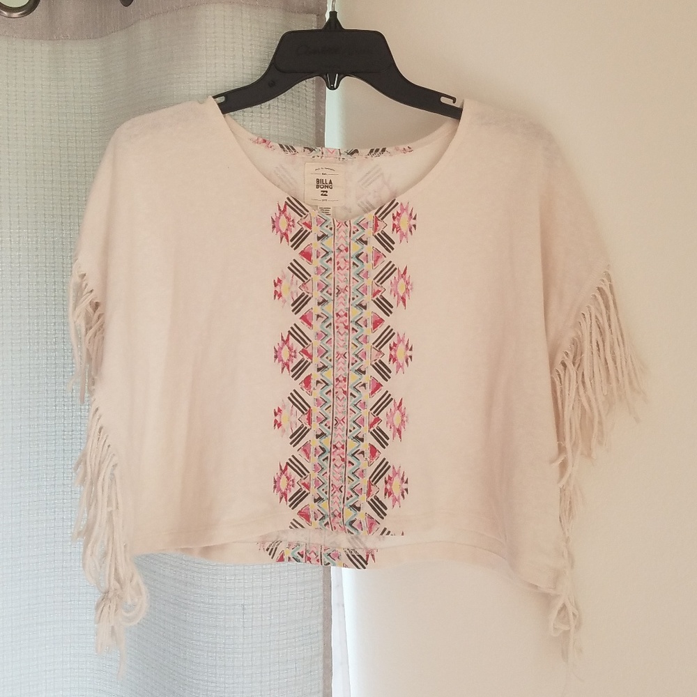 Girls Billabong boho poncho top